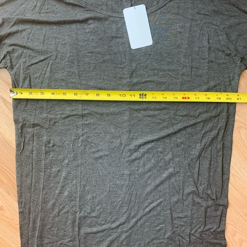 NEW Cozy Gray Long Sleeve Dress L - Picture 2 of 7